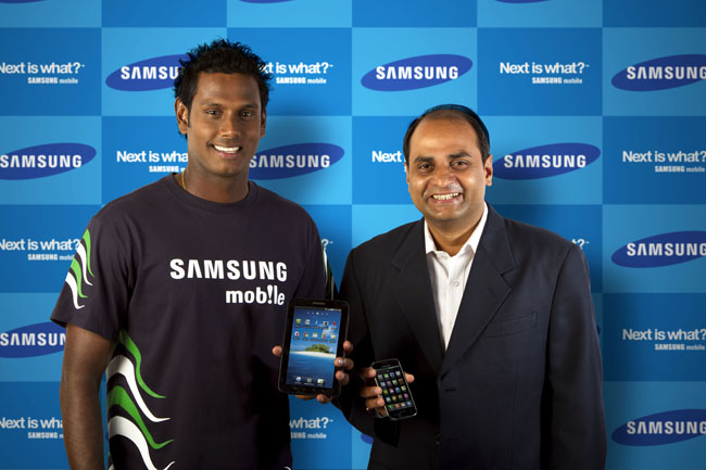 Samsung signs All Rounder Angelo Mathews as Brand Ambassador for Samsung Mobiles 